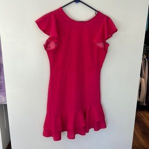 Hot pink mini dress